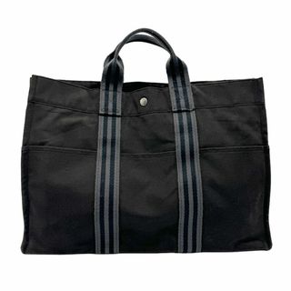 エルメス(Hermes)のエルメス HERMES ハンドバッグ フールトゥMM キャンバス グレー ユニセックス 送料無料【中古】 z0988(ハンドバッグ)