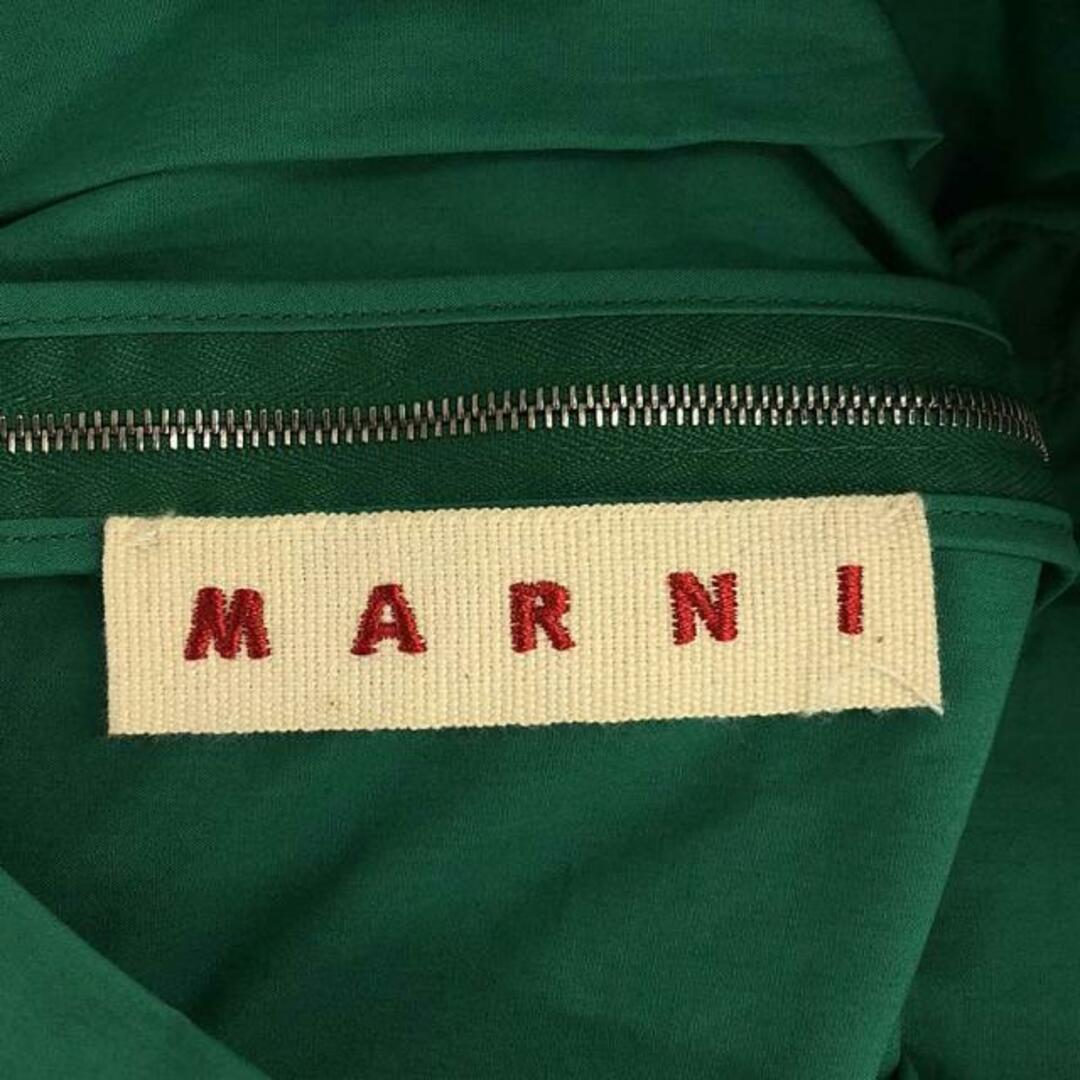 Marni(マルニ)のMARNI / マルニ | コットン タック フレアスカート | 40 | グリーン | レディース レディースのスカート(ひざ丈スカート)の商品写真