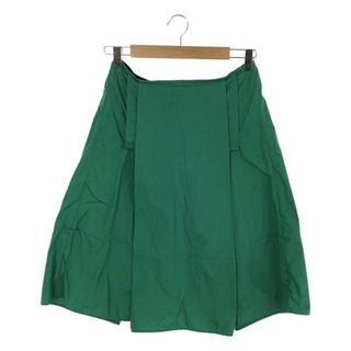 MARNI / マルニ | コットン タック フレアスカート | 40 | グリーン | レディース