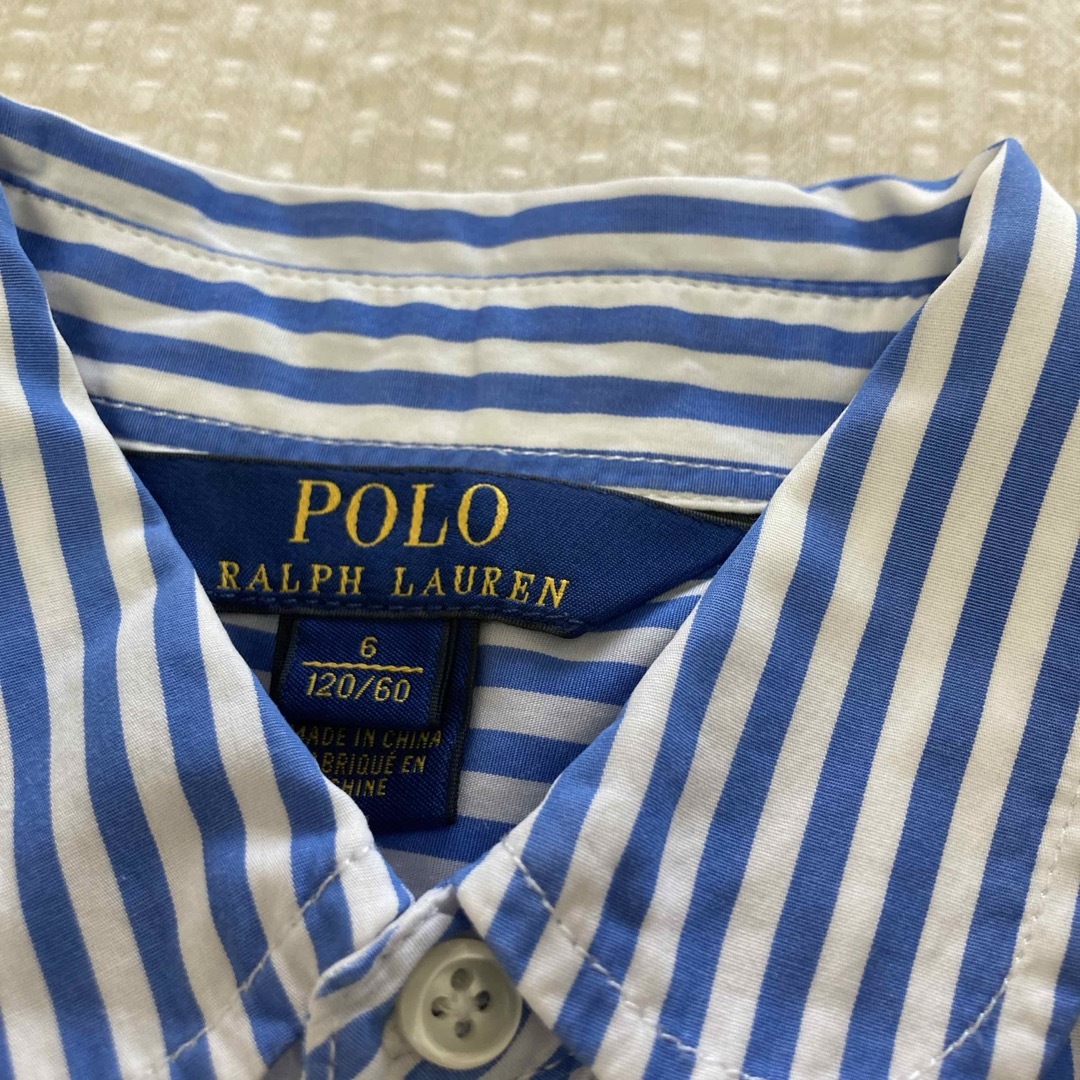 POLO RALPH LAUREN(ポロラルフローレン)のラルフローレン　シャツワンピース キッズ/ベビー/マタニティのキッズ服女の子用(90cm~)(ワンピース)の商品写真