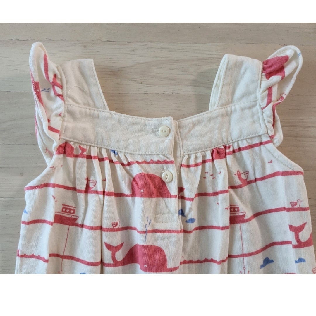 babyGAP(ベビーギャップ)の半袖 ロンパース　60 キッズ/ベビー/マタニティのベビー服(~85cm)(ロンパース)の商品写真