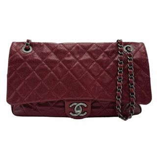 シャネル(CHANEL)のシャネル CHANEL ショルダーバッグ/ソフトキャビアスキン ダークレッド レディース 送料無料【中古】 z0964(ショルダーバッグ)