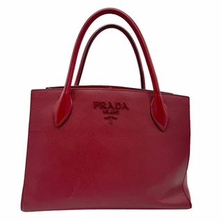 プラダ(PRADA)のプラダ PRADA ショルダーバッグ ハンドバッグ レザー レッド レディース 送料無料【中古】 z0929(ショルダーバッグ)