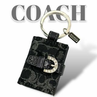 コーチ(COACH)のコーチ　シグネチャー　キーリング　キーホルダー　ブック　本　ラインストーン(キーホルダー)