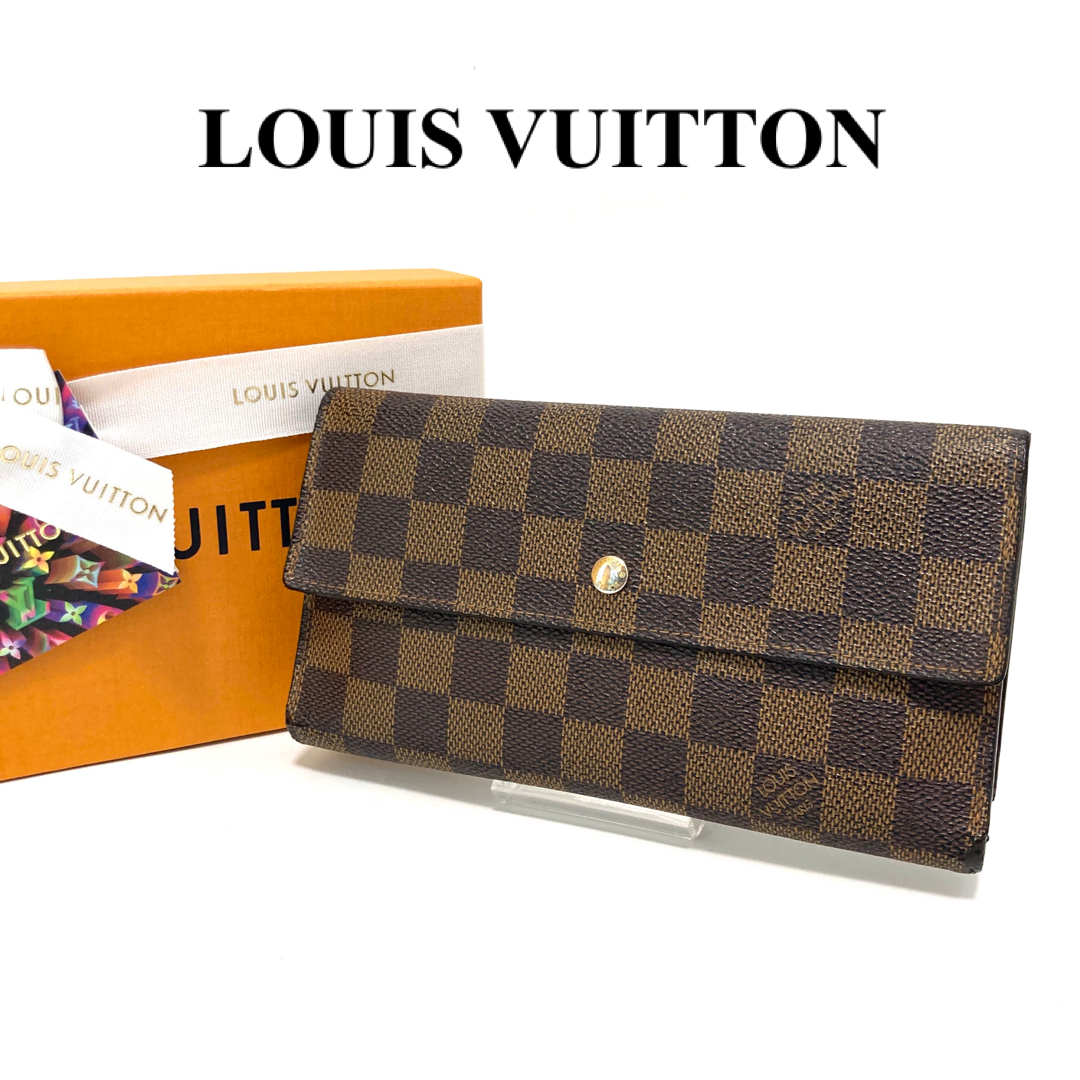 LOUIS VUITTON(ルイヴィトン)のルイヴィトン　ダミエ　ポルトトレゾール　インターナショナル　長財布　美品 レディースのファッション小物(財布)の商品写真