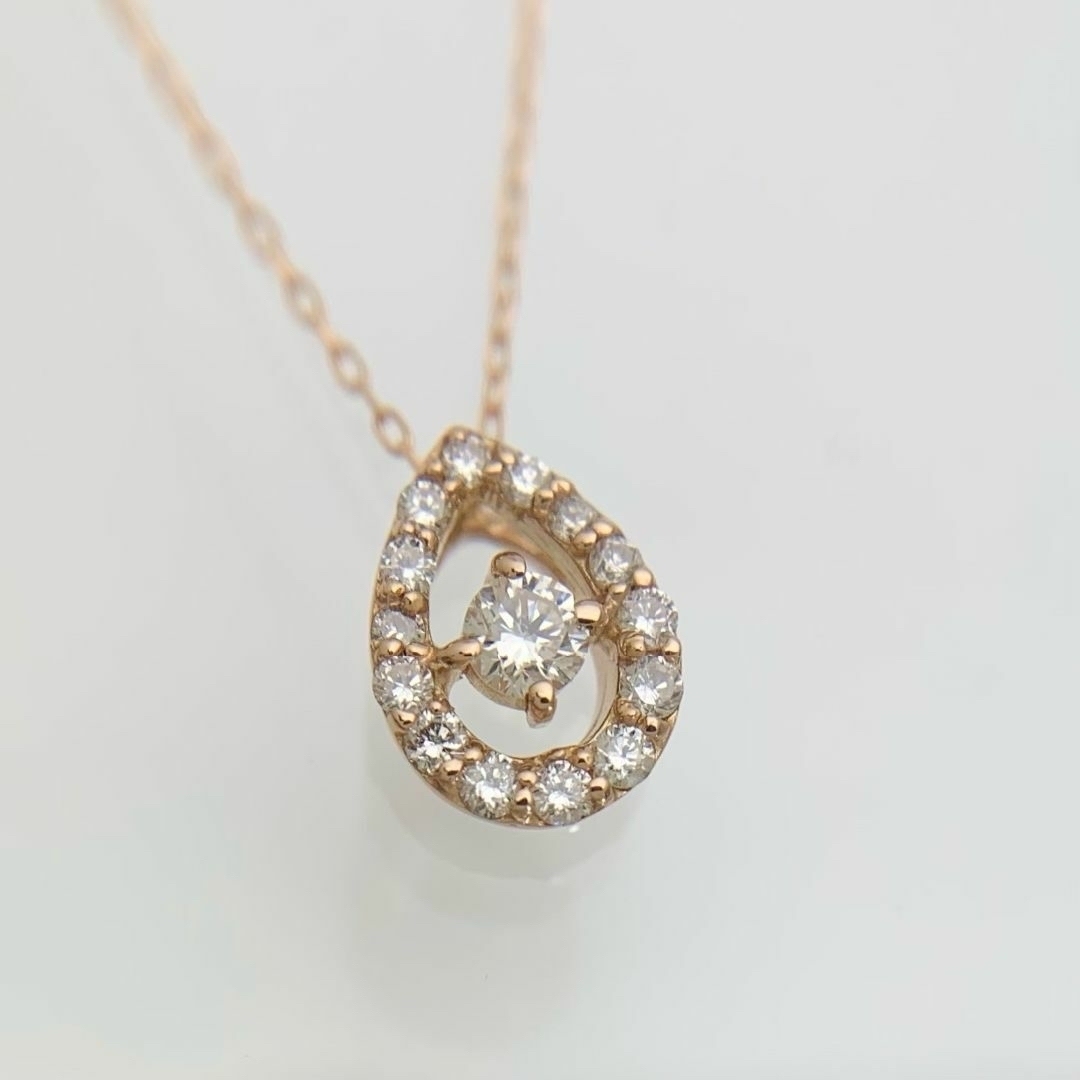 新品 ダイヤモンド ネックレス 0.15ct K4/16 レディースのアクセサリー(ネックレス)の商品写真