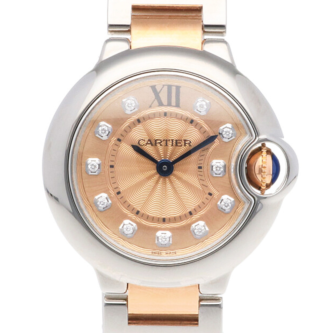 Cartier(カルティエ)のカルティエ バロンブルー 腕時計 時計 ステンレススチール WE902052 クオーツ レディース 1年保証 CARTIER  中古 レディースのファッション小物(腕時計)の商品写真