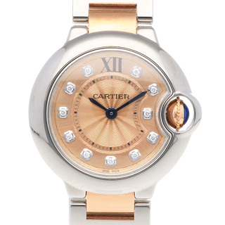 カルティエ(Cartier)のカルティエ バロンブルー 腕時計 時計 ステンレススチール WE902052 クオーツ レディース 1年保証 CARTIER  中古(腕時計)