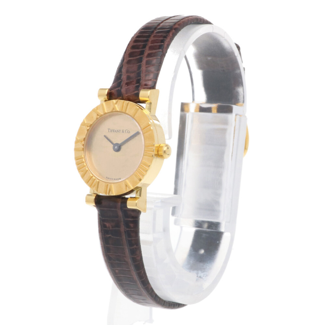 Tiffany & Co.(ティファニー)のティファニー アトラス 腕時計 時計 18金 K18イエローゴールド D286.753 クオーツ レディース 1年保証 TIFFANY&Co.  中古 レディースのファッション小物(腕時計)の商品写真