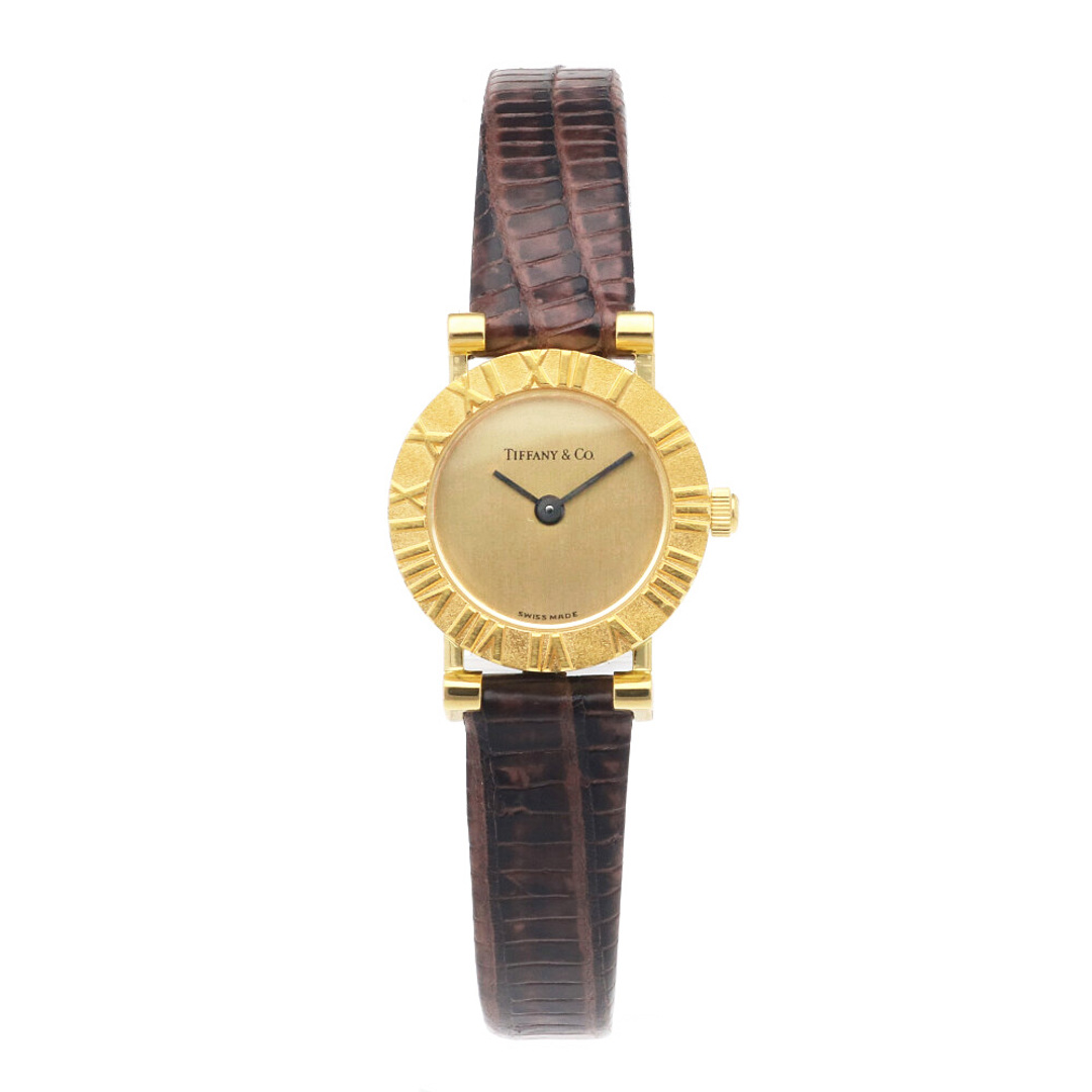Tiffany & Co.(ティファニー)のティファニー アトラス 腕時計 時計 18金 K18イエローゴールド D286.753 クオーツ レディース 1年保証 TIFFANY&Co.  中古 レディースのファッション小物(腕時計)の商品写真