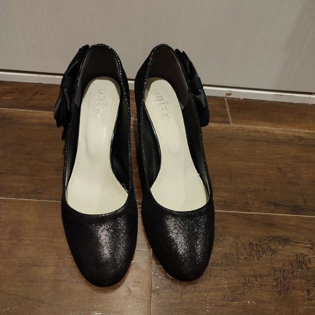 unity 黒　パンプス　靴 レディースの靴/シューズ(ハイヒール/パンプス)の商品写真