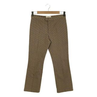 ISABEL MARANT ETOILE / イザベルマランエトワール | コットン ストレッチ ガンクラブチェック ストレートスラックス | 34 | ベージュ | レディース(その他)