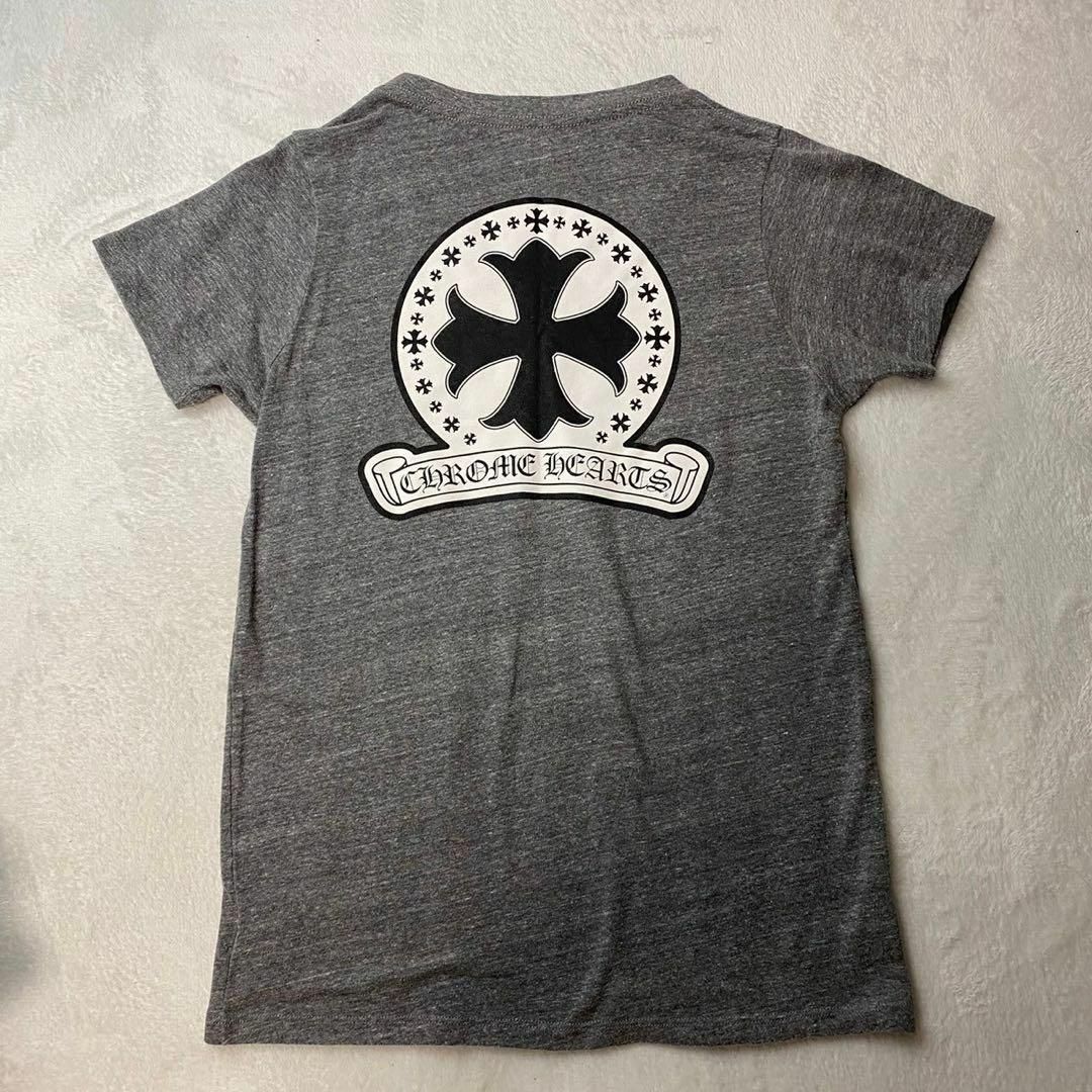 Chrome Hearts(クロムハーツ)の極美品✨クロムハーツ　Vネック　Tシャツ　グレー　半袖　Lサイズ メンズのトップス(Tシャツ/カットソー(半袖/袖なし))の商品写真