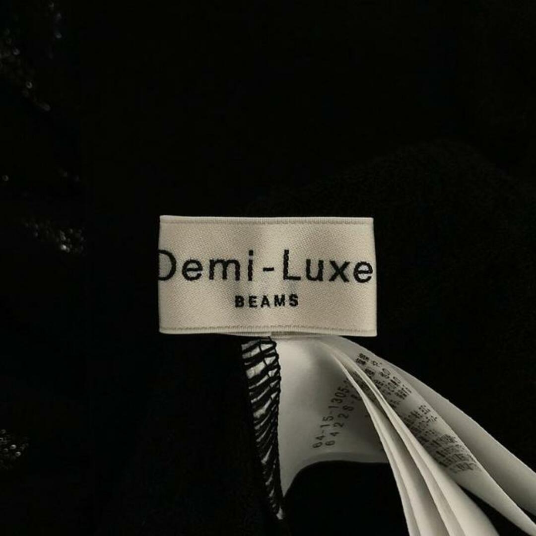 DEMI-LUXE BEAMS / デミルクスビームス | シアークルーネックプルオーバーニット | ブラック | レディース レディースのトップス(ニット/セーター)の商品写真