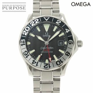 オメガ(OMEGA)のオメガ OMEGA シーマスター300 GMT 2234 50 50周年記念モデル メンズ 腕時計 デイト ブラック オートマ 自動巻き Seamaster VLP 90210981(腕時計(アナログ))