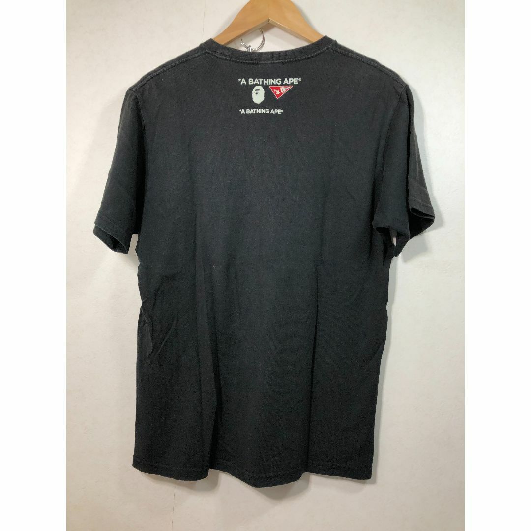 100551● A BATHING APE ワッペン Tシャツ M ブラック ア メンズのトップス(Tシャツ/カットソー(半袖/袖なし))の商品写真