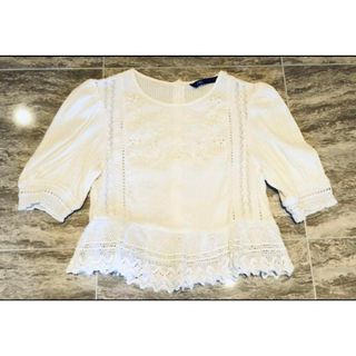 ザラ(ZARA)の未使用 ZARAザラ 刺繍トップス(シャツ/ブラウス(半袖/袖なし))