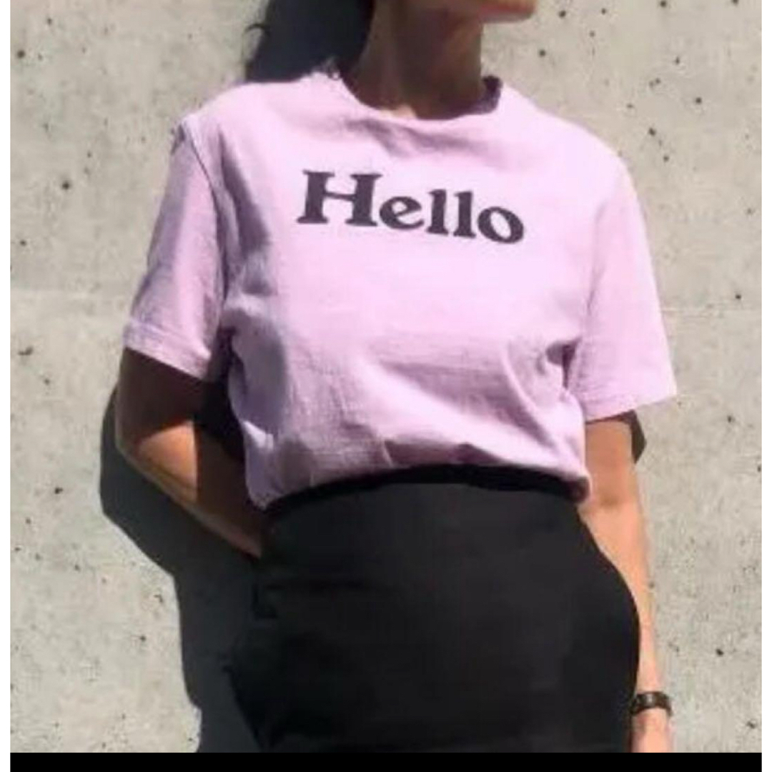 MADISONBLUE(マディソンブルー)のmadisonblue Hello Tシャツ ピンク 01 新品！ レディースのトップス(Tシャツ(半袖/袖なし))の商品写真