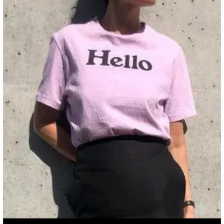 マディソンブルー(MADISONBLUE)のmadisonblue Hello Tシャツ ピンク 01 新品！(Tシャツ(半袖/袖なし))