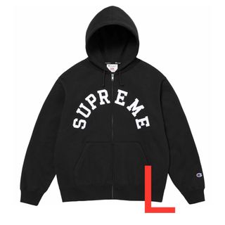 Supreme x Champion Zip Up パーカー Black