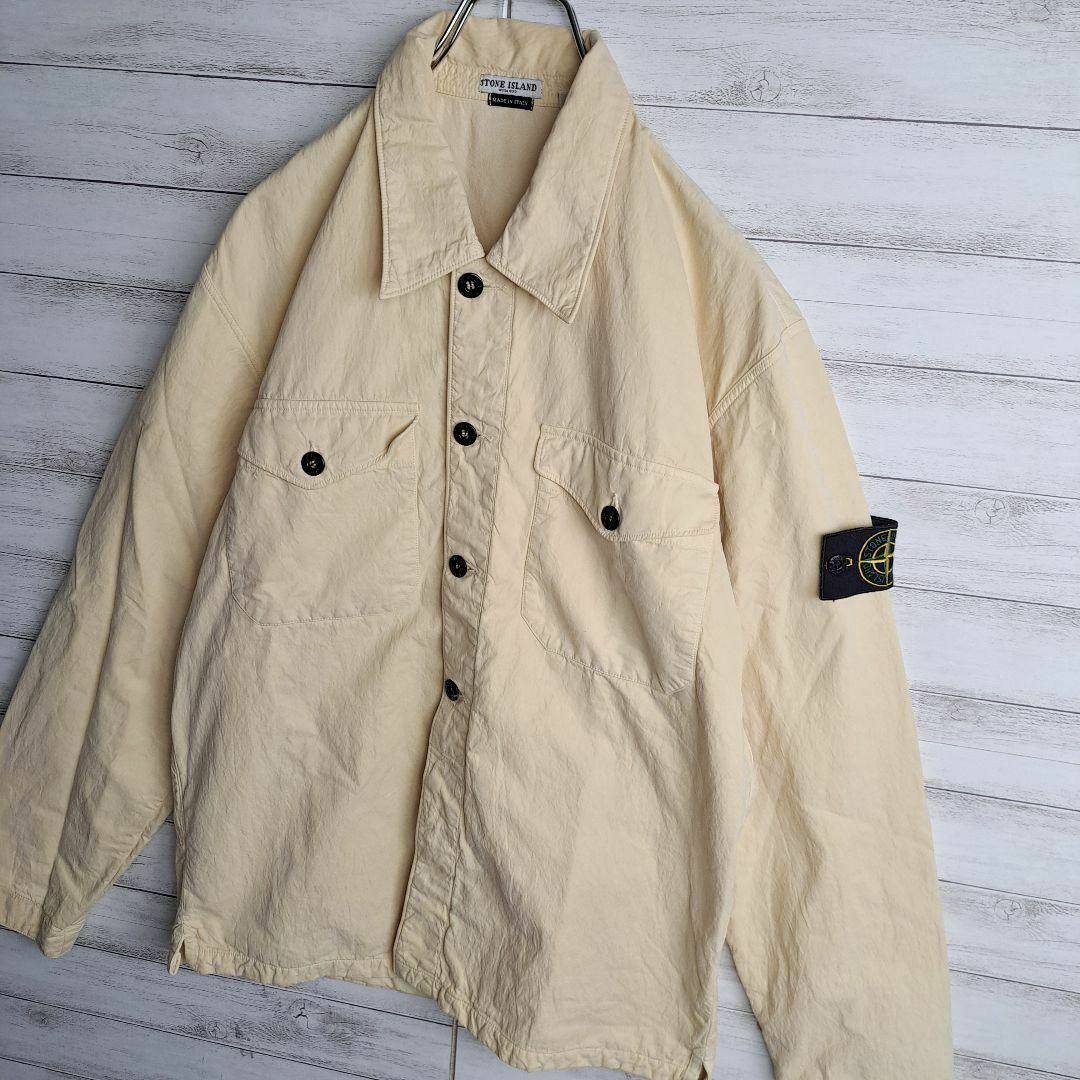 STONE ISLAND(ストーンアイランド)の【最高デザイン】 ストーンアイランド シャツジャケット ワッペン 勲章 刺繍 メンズのジャケット/アウター(ナイロンジャケット)の商品写真