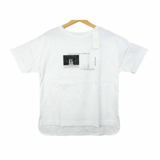 未使用 NAUW CLOSET フォトプリント半袖Tシャツ LLサイズ ホワイト(Tシャツ(半袖/袖なし))