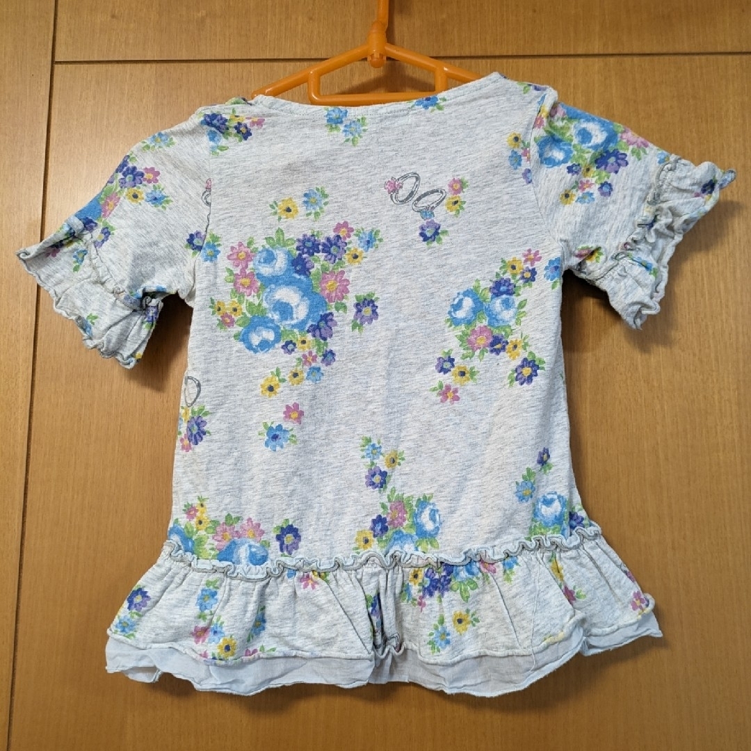 hakka kids(ハッカキッズ)の100cmハッカキッズhakka kids花柄半袖トップス キッズ/ベビー/マタニティのキッズ服女の子用(90cm~)(Tシャツ/カットソー)の商品写真