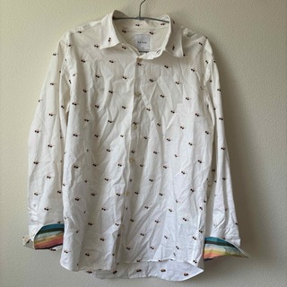 ポールスミス(Paul Smith)のポールスミス　長袖シャツ　柄シャツ　メンズサイズL 眼鏡　サングラス(Tシャツ/カットソー(七分/長袖))