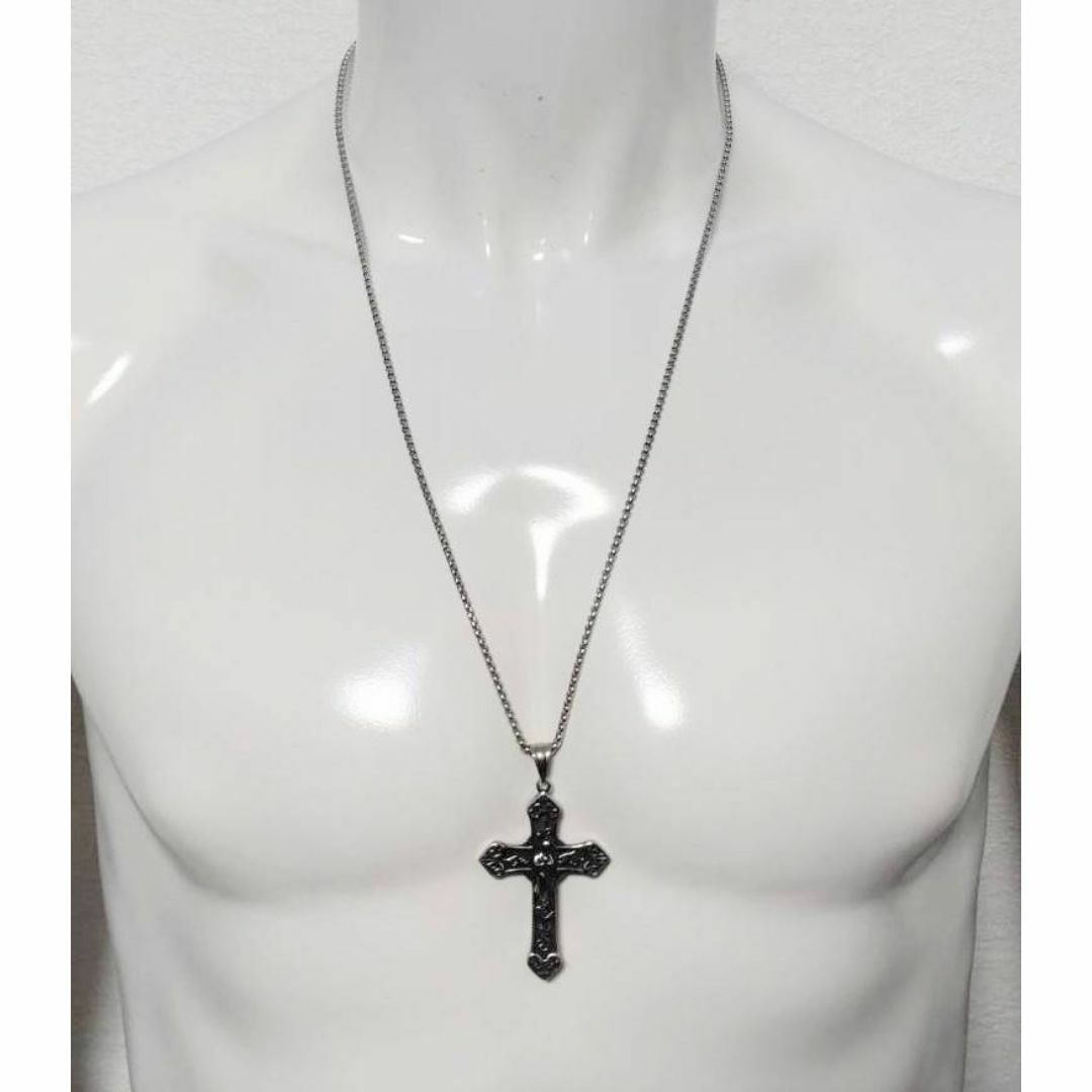 クロス　マリア　ネックレス　十字架　ロザリオ　ロック　パンク　ロリータ　ゴスロリ メンズのアクセサリー(ネックレス)の商品写真