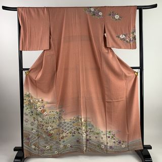 訪問着 身丈164cm 裄丈64.5cm 正絹 秀品 【中古】(着物)