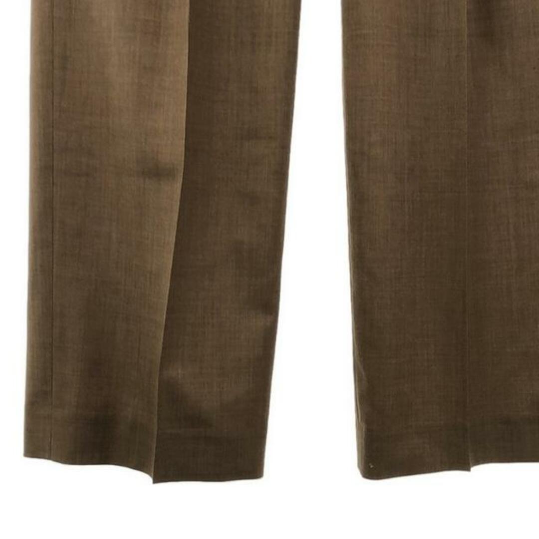 AURALEE(オーラリー)の【美品】  AURALEE / オーラリー | SUPER FINE TROPICAL WOOL SLACKS / タック スラックスパンツ | 1 | TOP BROWN | レディース レディースのパンツ(その他)の商品写真