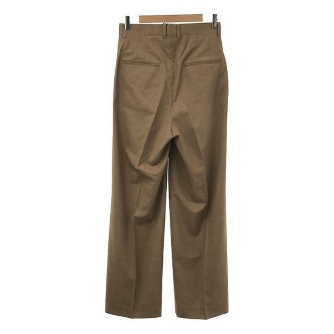 AURALEE(オーラリー)の【美品】  AURALEE / オーラリー | SUPER FINE TROPICAL WOOL SLACKS / タック スラックスパンツ | 1 | TOP BROWN | レディース レディースのパンツ(その他)の商品写真