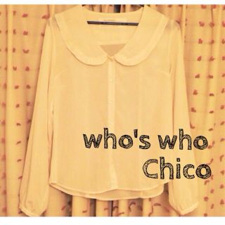 フーズフーチコ(who's who Chico)のChico  白ブラウス  ＊(シャツ/ブラウス(長袖/七分))