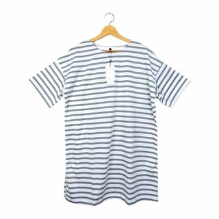 未使用 unpretentious 半袖チュニックTシャツ LLサイズ ボーダー(Tシャツ(半袖/袖なし))