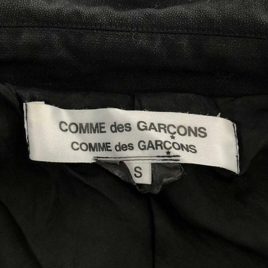 COMME des GARCONS COMME des GARCONS(コムデギャルソンコムデギャルソン)のCOMME des GARCONS COMME des GARCONS / コムコム | 2013SS | 丸襟 コットン ロングコート | S | ブラック | レディース レディースのジャケット/アウター(その他)の商品写真