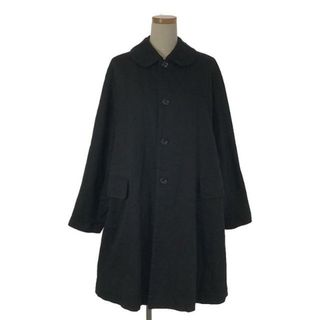 コムデギャルソンコムデギャルソン(COMME des GARCONS COMME des GARCONS)のCOMME des GARCONS COMME des GARCONS / コムコム | 2013SS | 丸襟 コットン ロングコート | S | ブラック | レディース(その他)