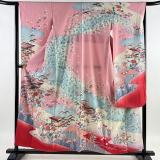 振袖 身丈157.5cm 裄丈65cm 正絹 秀品 【中古】(着物)