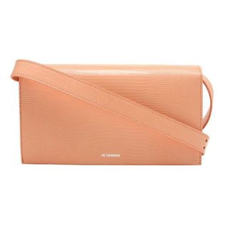 ジルサンダー(Jil Sander)の新品 ジルサンダー JIL SANDER ショルダーバッグ LIZARD PRINT SHOULDER BAG ピーチパール(ショルダーバッグ)