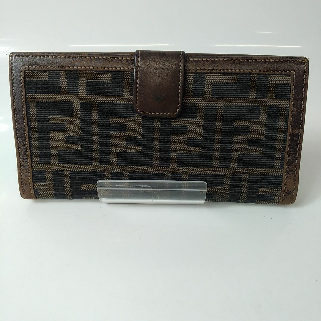 FENDI(フェンディ)の【FENDI★B評価】二折り長財布 フェンディズッカ柄 レディース 正規品 中古 レディースのファッション小物(財布)の商品写真