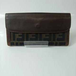 フェンディ(FENDI)の【FENDI★B評価】二折り長財布 フェンディズッカ柄 レディース 正規品 中古(財布)