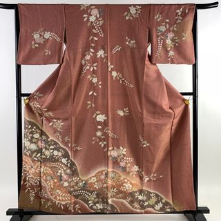 訪問着 身丈160.5cm 裄丈64.5cm 正絹 美品 名品 【中古】(着物)