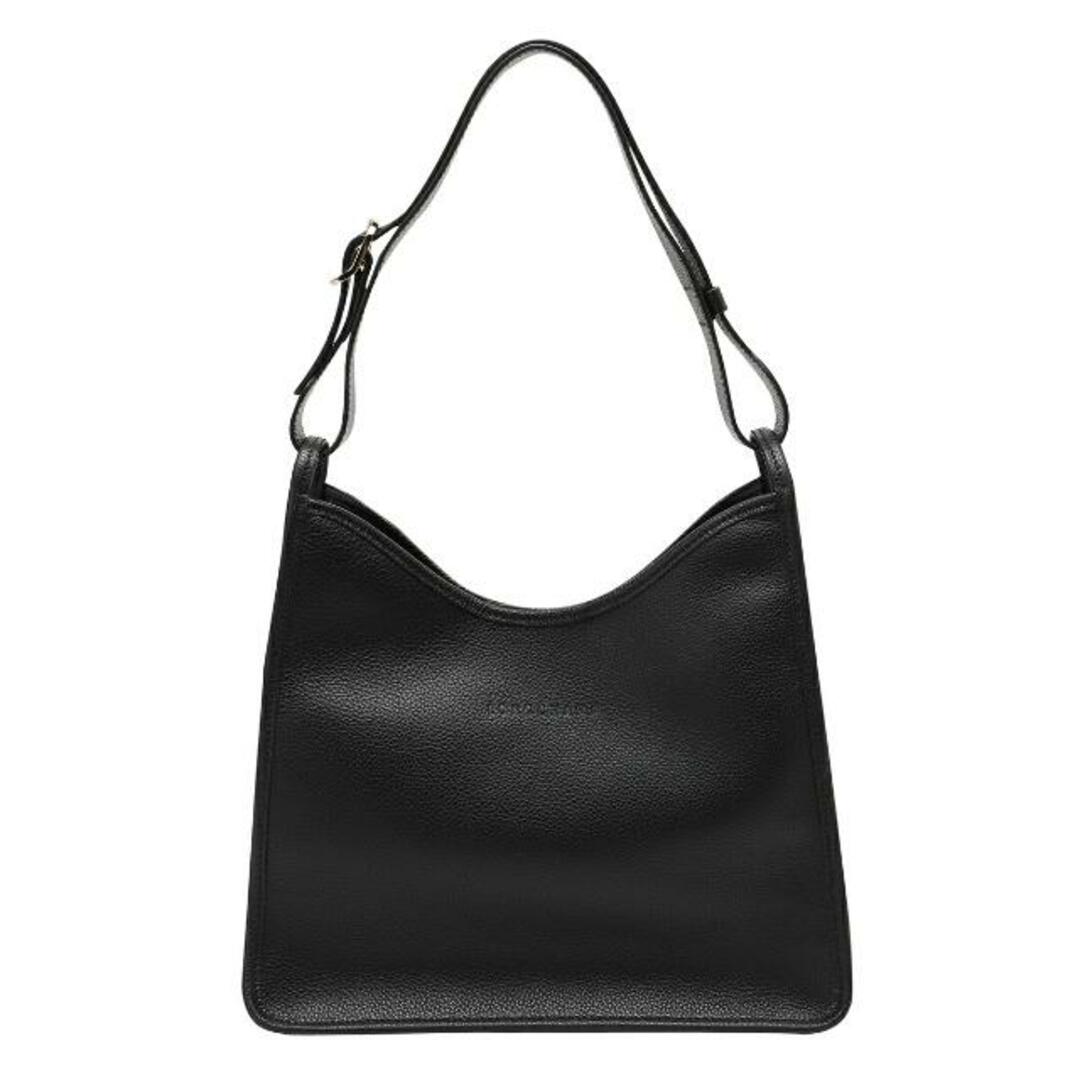 LONGCHAMP(ロンシャン)の新品 ロンシャン LONGCHAMP ショルダーバッグ ル フローネ ホーボーバッグ Mサイズ ブラック レディースのバッグ(ショルダーバッグ)の商品写真