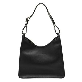 ロンシャン(LONGCHAMP)の新品 ロンシャン LONGCHAMP ショルダーバッグ ル フローネ ホーボーバッグ Mサイズ ブラック(ショルダーバッグ)