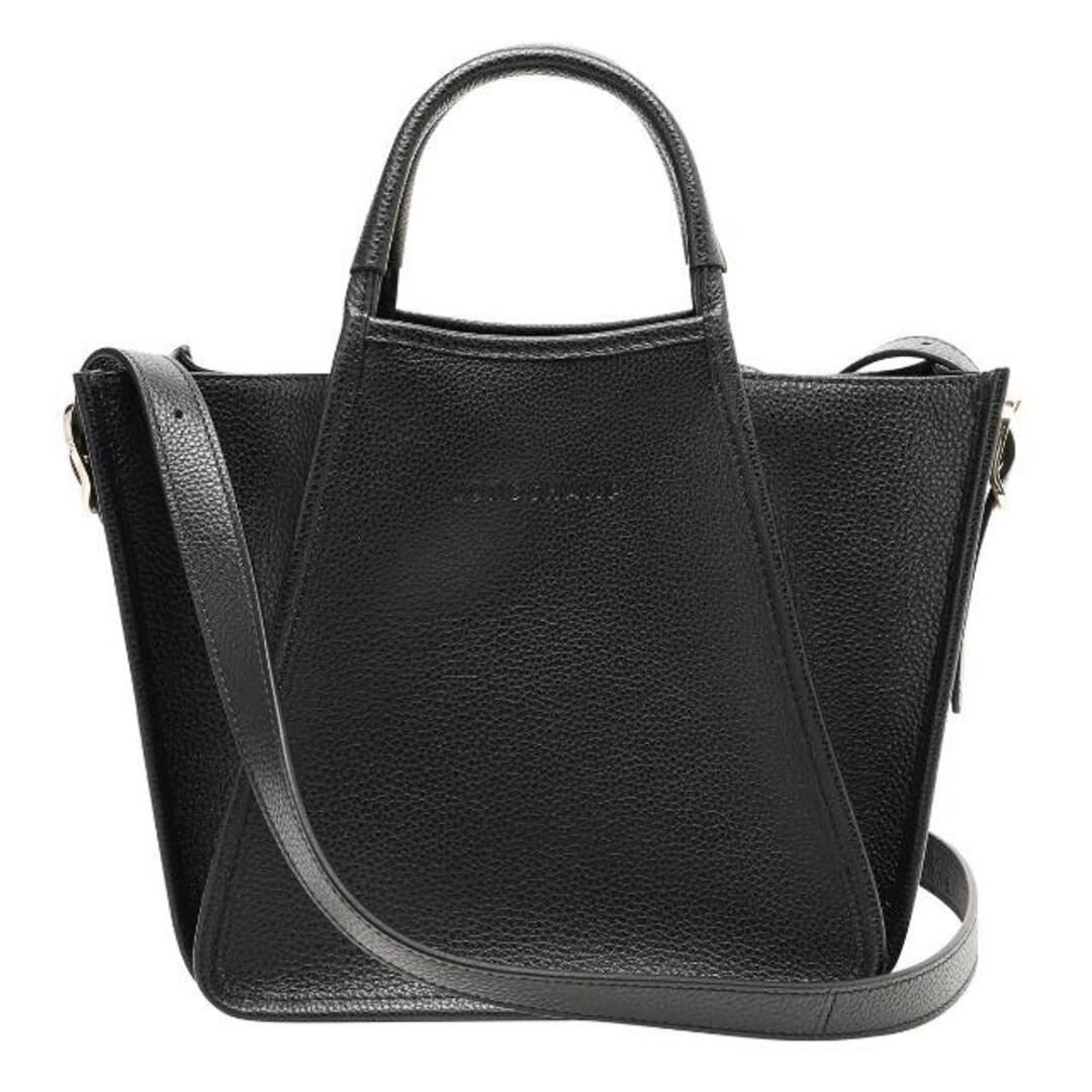 LONGCHAMP(ロンシャン)の新品 ロンシャン LONGCHAMP ハンドバッグ ル フローネ トップハンドルバッグ Sサイズ ブラック レディースのバッグ(ハンドバッグ)の商品写真