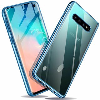 【サイズ:GalaxyS10_色:ブルー】Galaxy S10 ケース 吸収 T