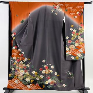 振袖 身丈160cm 裄丈66.5cm 正絹 美品 逸品 【中古】(着物)