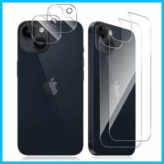 【人気商品】【4枚セット】For iPhone 15 Plus 背面ガラスフィル