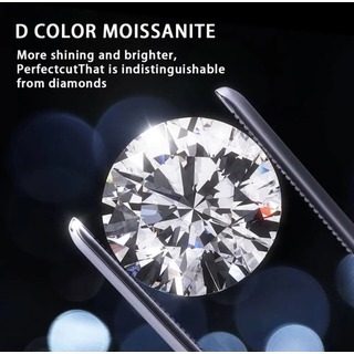 正規品本物Moissaniteダイヤモンド宝石✨色vs1トップ認定書付1カラット(その他)