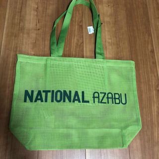 NATIONAL AZABU メッシュエコバック抹茶✖️グリーン【未使用】(エコバッグ)