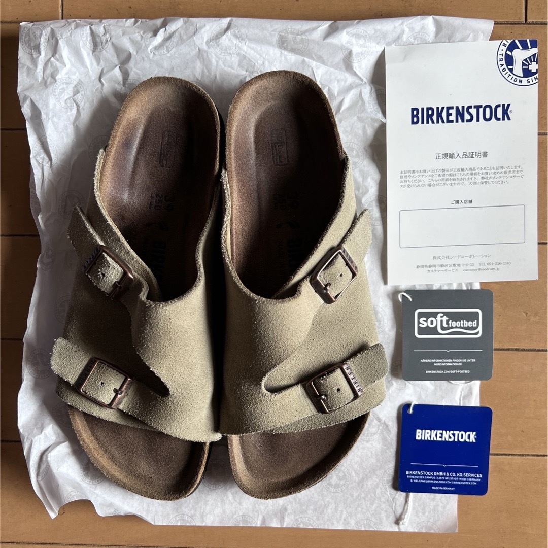 BIRKENSTOCK(ビルケンシュトック)のBIRKENSTOCK ZURICH 39 NARROW SOFTFOOTBED レディースの靴/シューズ(サンダル)の商品写真